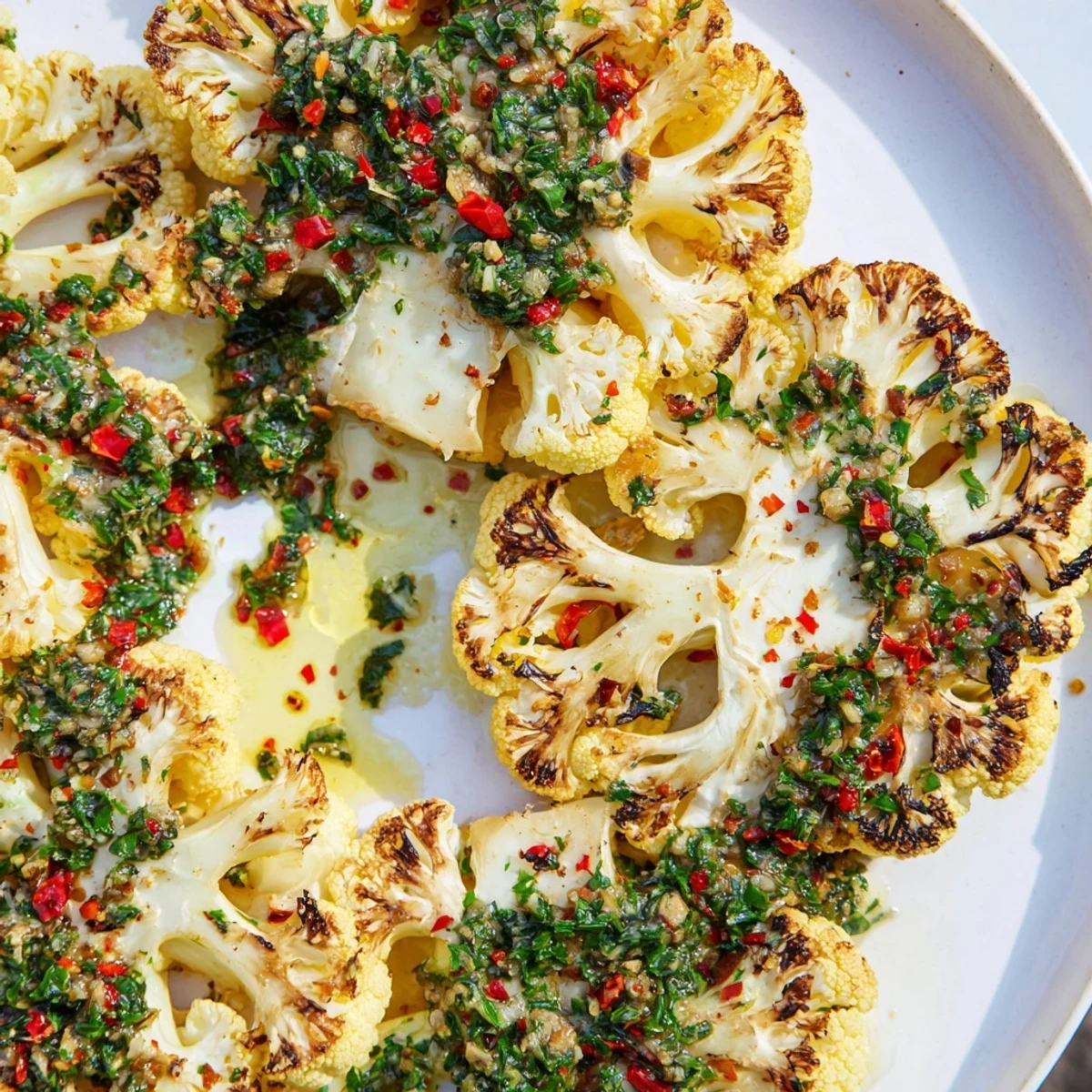 Roasted Cauliflower Chimichurri