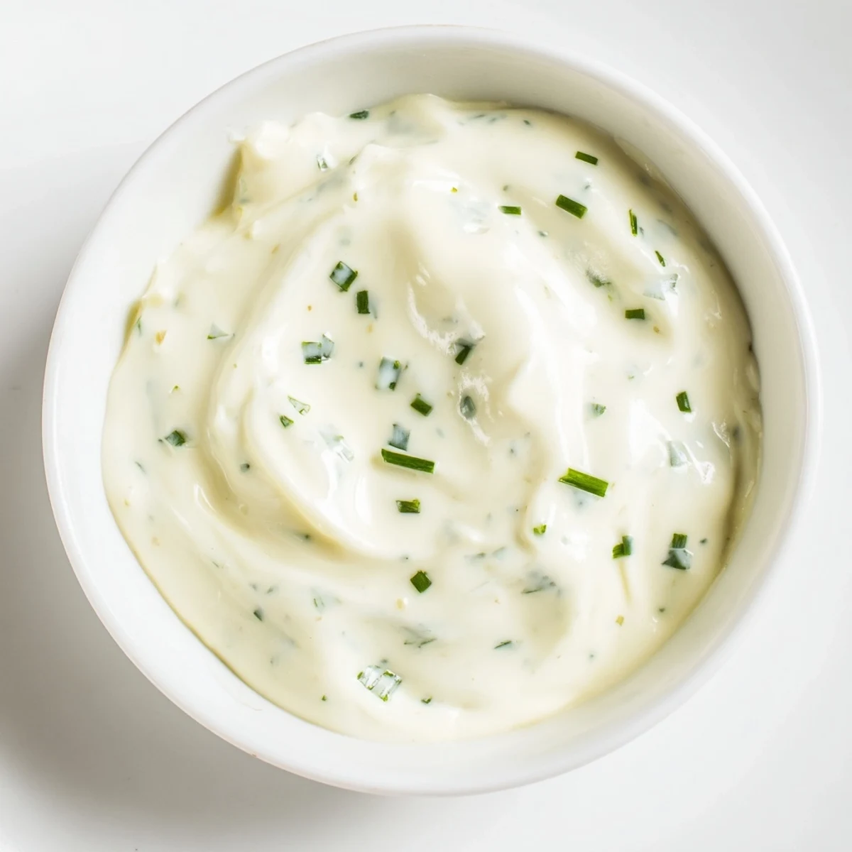 Homemade Creamy Salad Dressing in a glass jar with a whisk, garnished with fresh parsley.