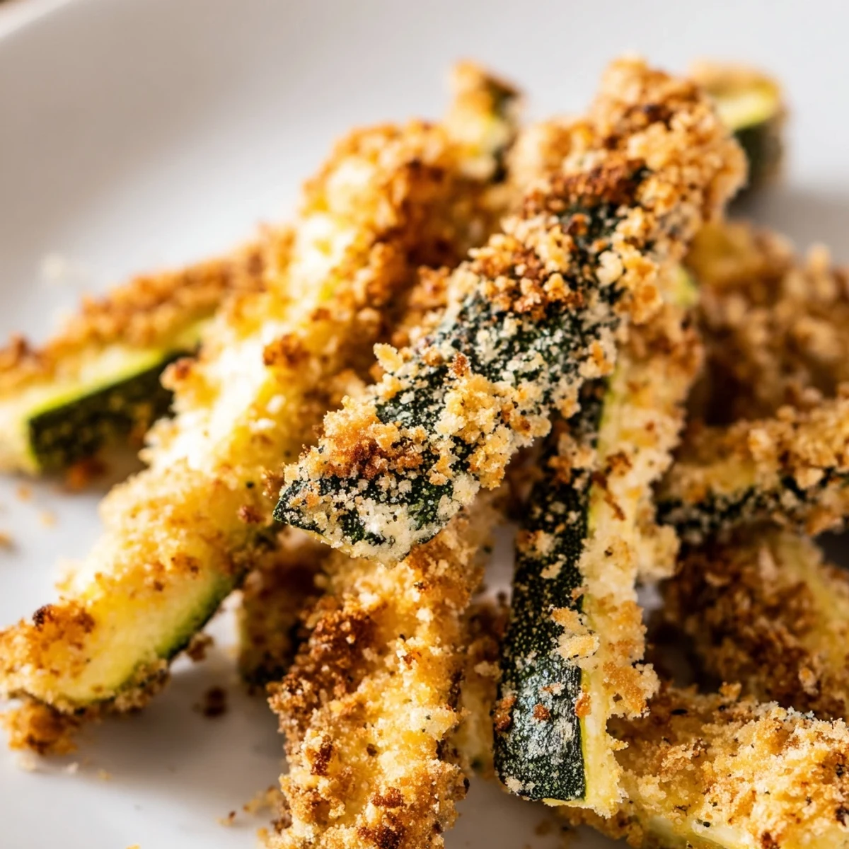 Freshly baked Baked Parmesan Zucchini Fries, crispy on the outside, tender inside.
