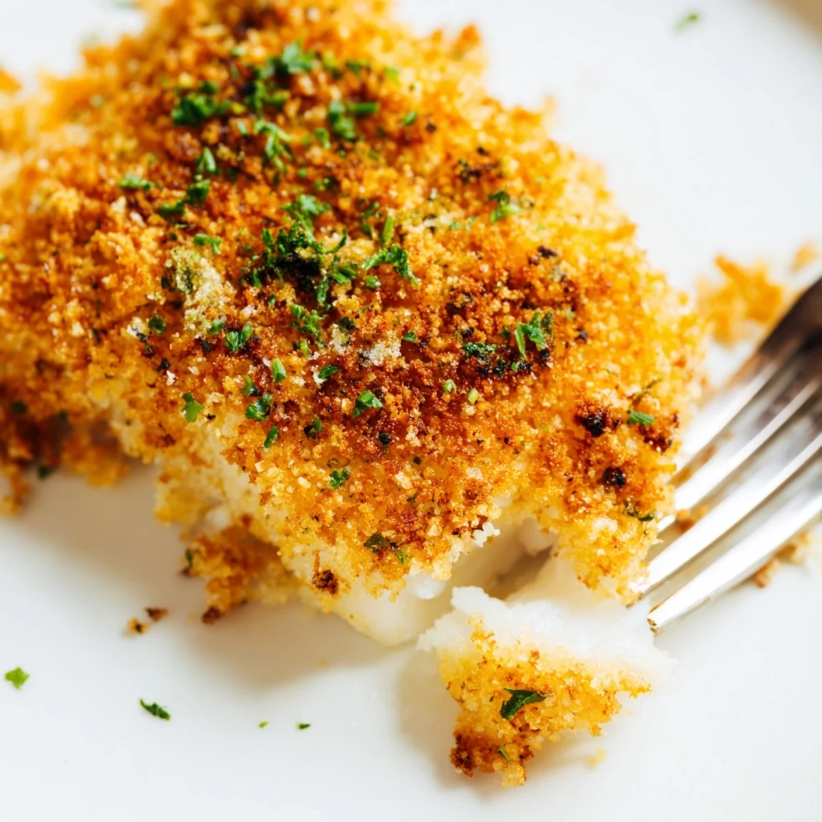 Lemon-marinated Baked Fish Appetizer Bites baked until golden and served with zesty dipping sauce