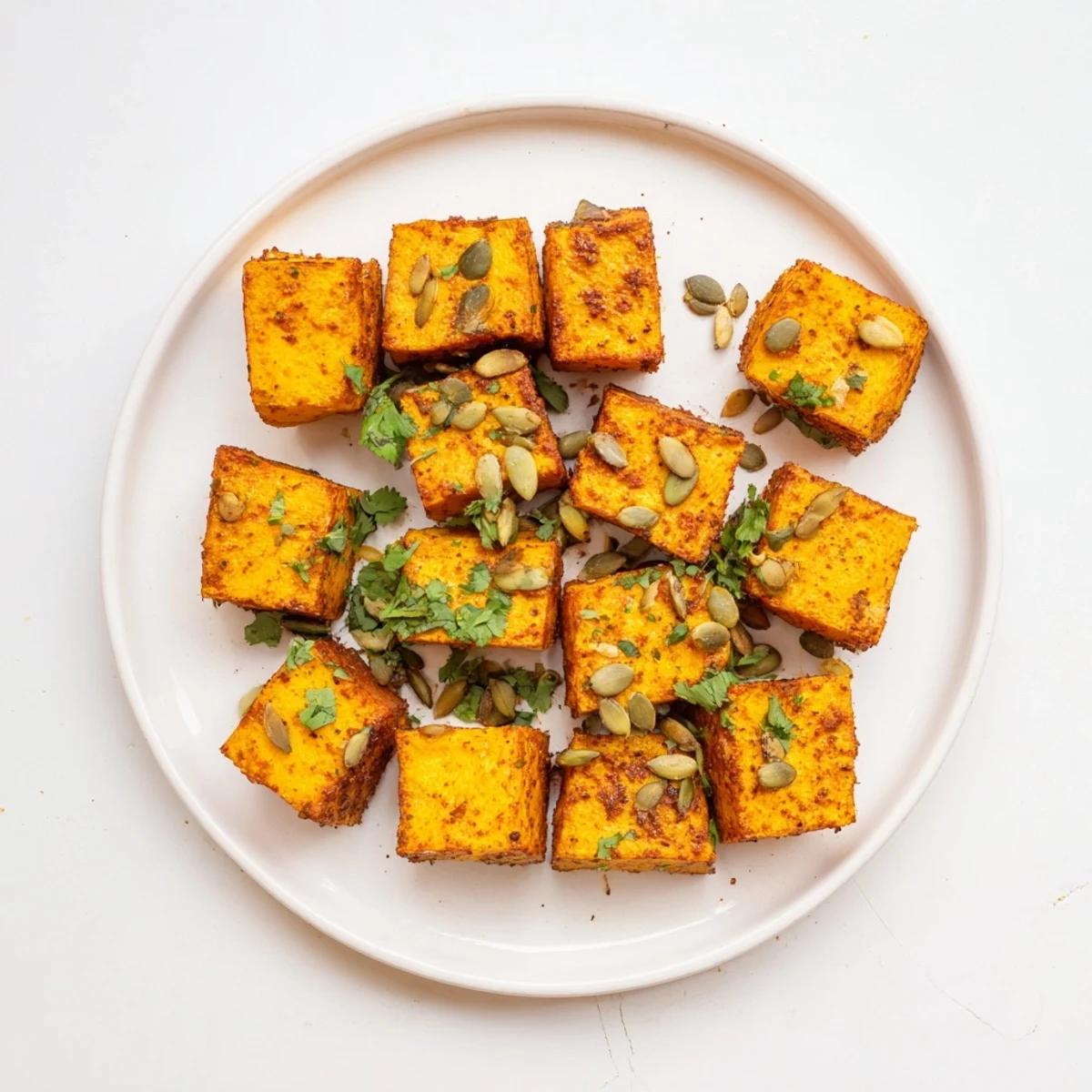 Roasted Pumpkin Cubes with Spice