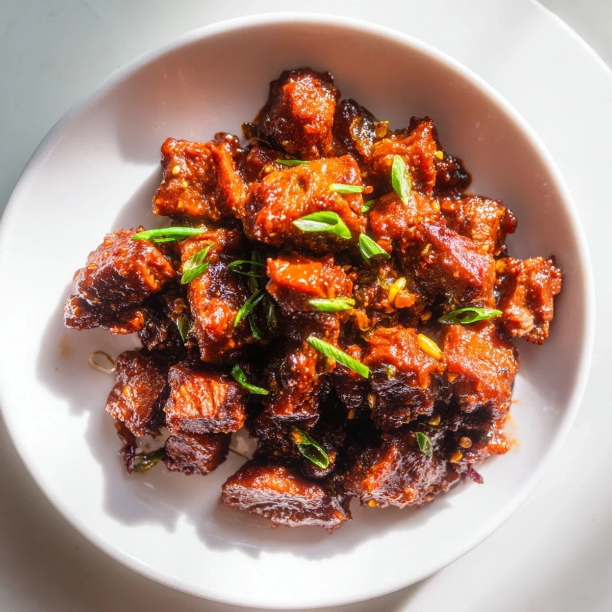 A close view of Crock Pot Korean Beef in lettuce wraps with sesame seeds, perfect for an easy weeknight meal.