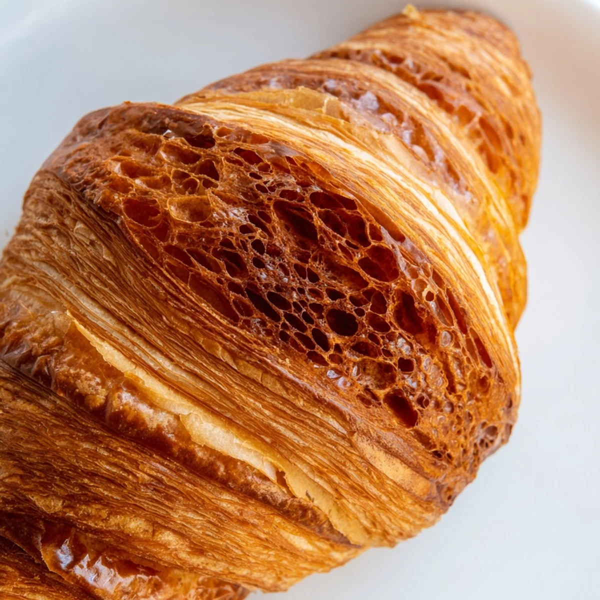 Freshly baked easy air fryer homemade croissant recipe on wire cooling rack