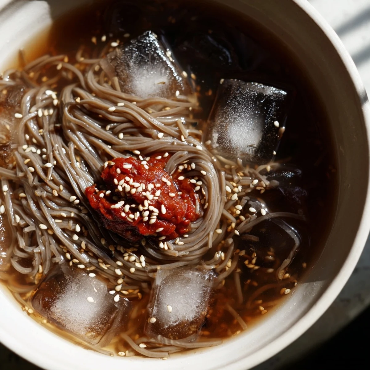 Korean Naengmyeon Cold Noodle