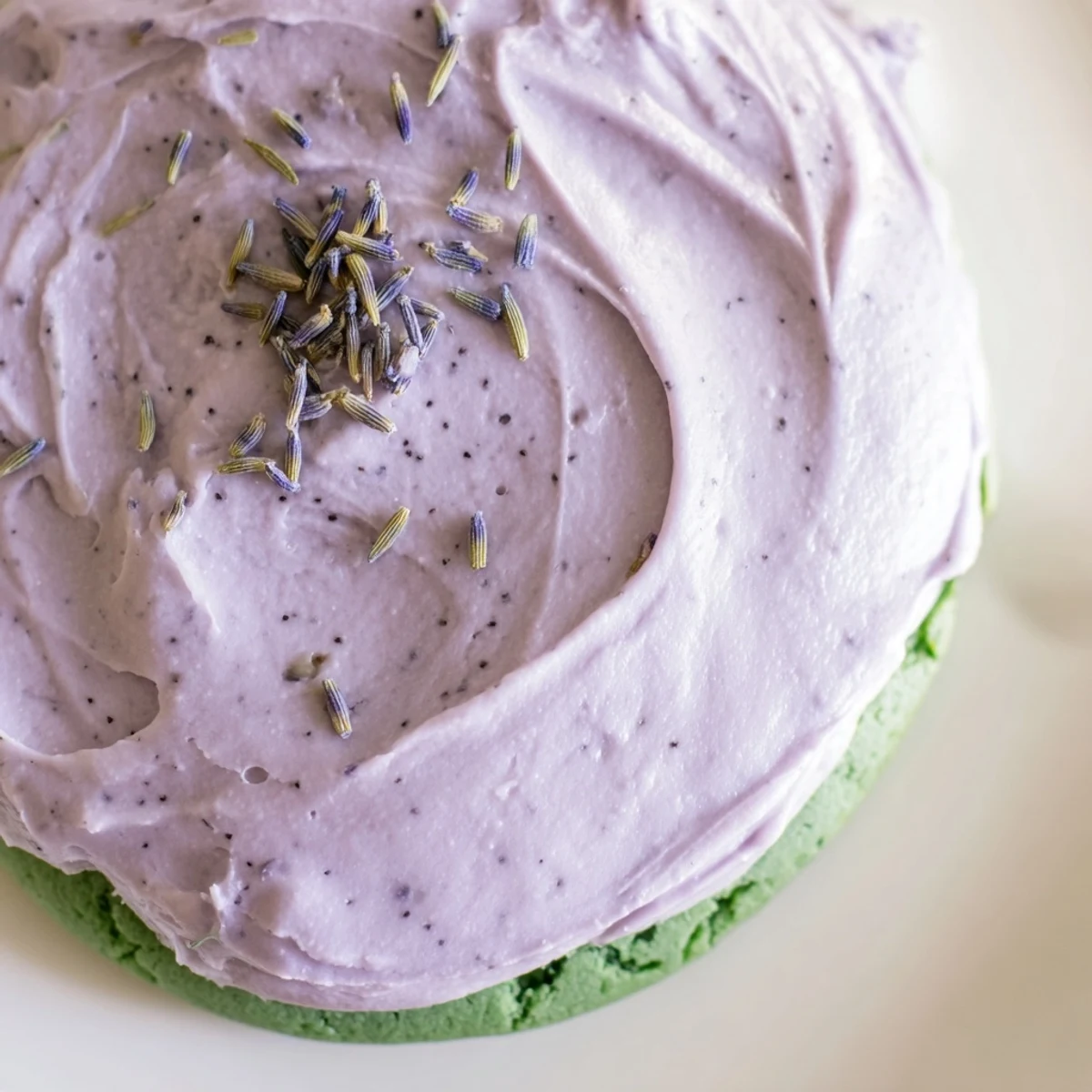 Matcha Sugar Cookies Lavender Frosting