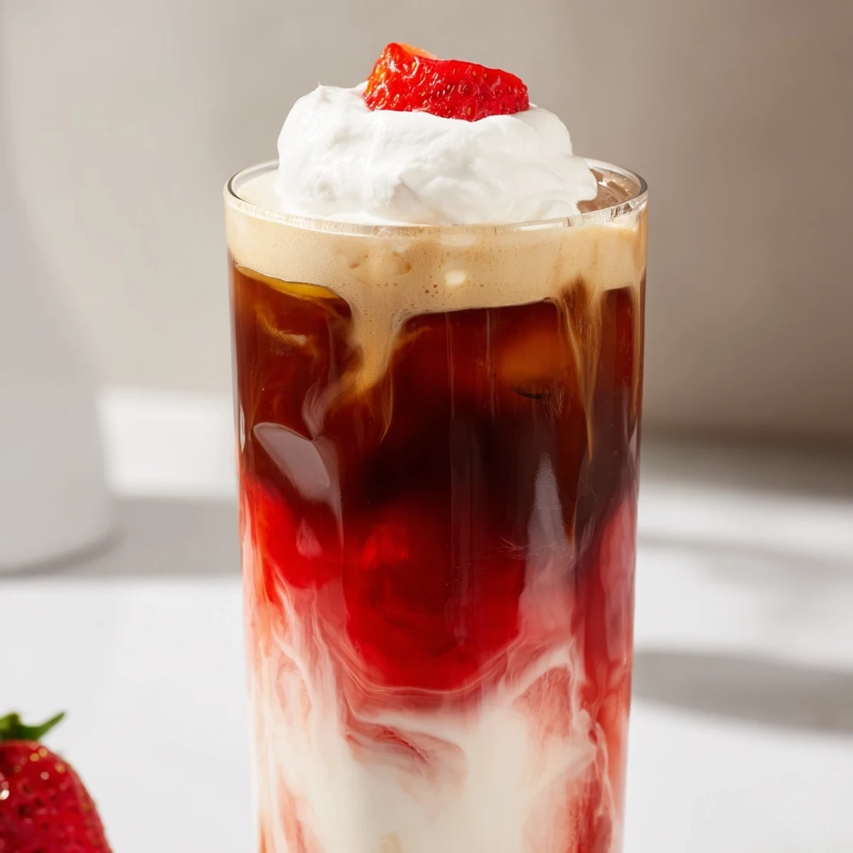 Strawberry Cream Cold Latte