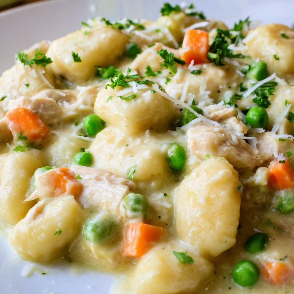 One Pot Gnocchi Chicken Pot Pie